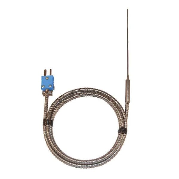 Type-T Hypo Tip Probe 4"L Mini-Conn, SS